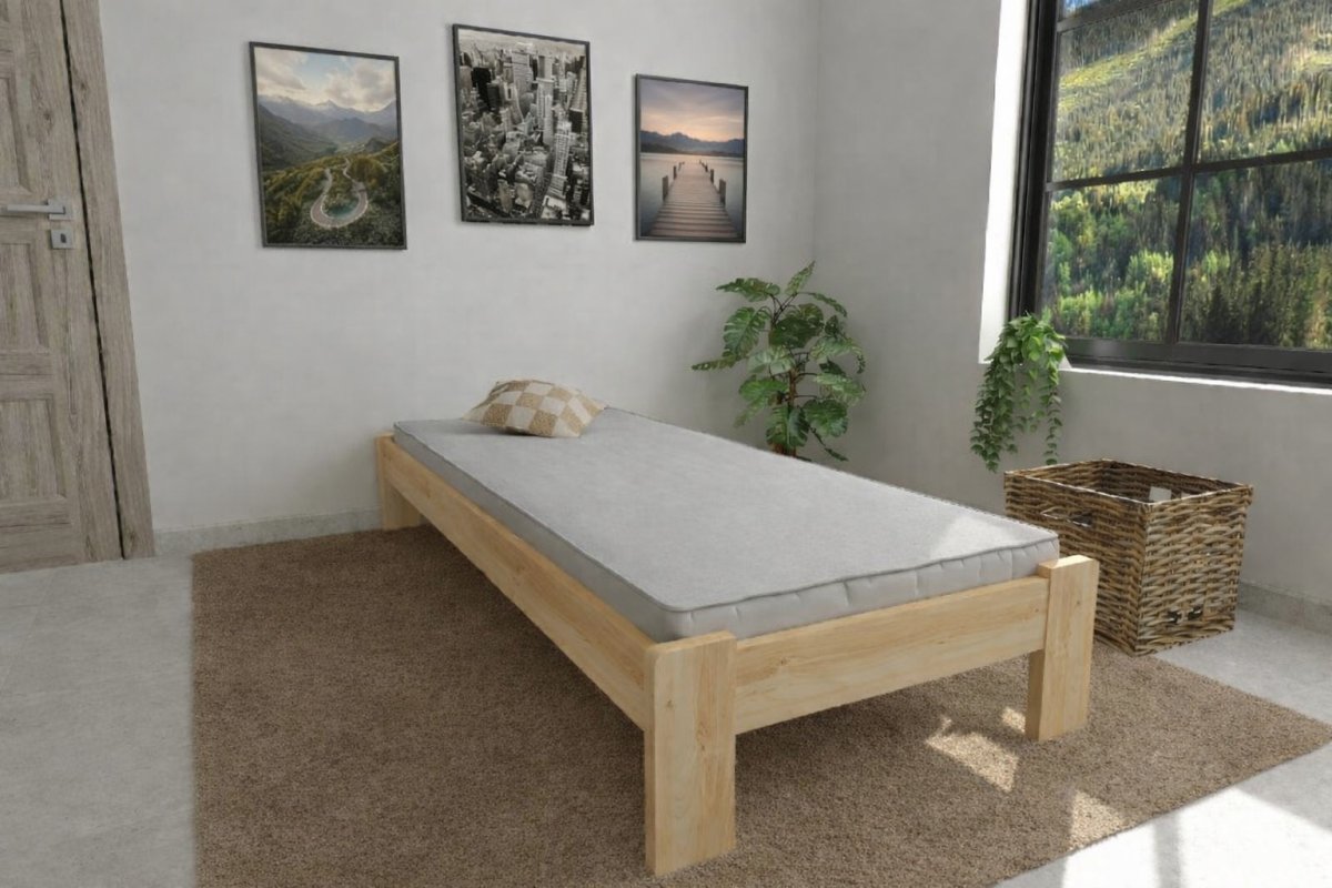 Posteľ z masívu borovice Adam 90x200 cm + rošt ZADARMO produkt