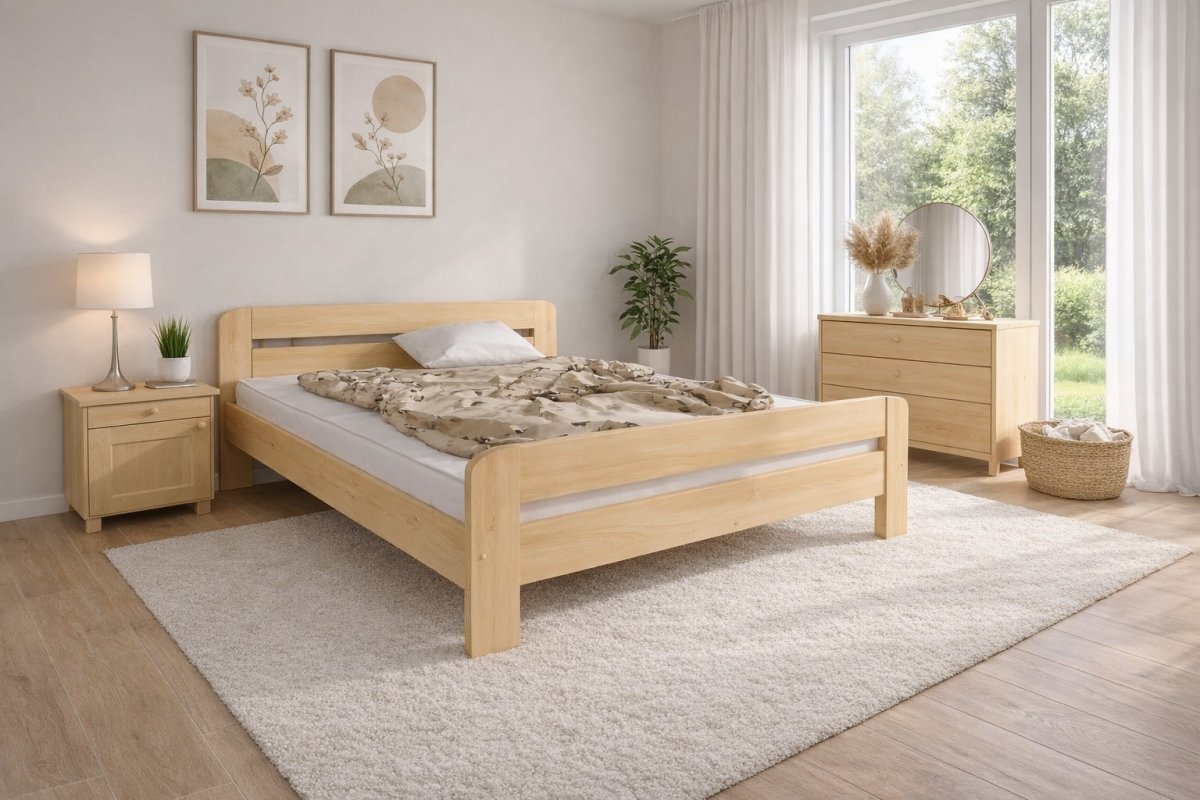 Zvýšená posteľ z masívu Andula 120x200 cm + rošt ZADARMO produkt