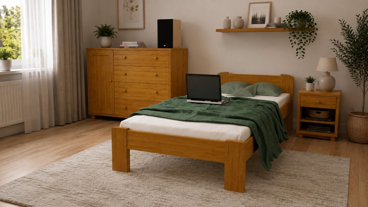 Posteľ z masívu Anetka 90 x 200 cm jelša + rošt ZADARMO produkt