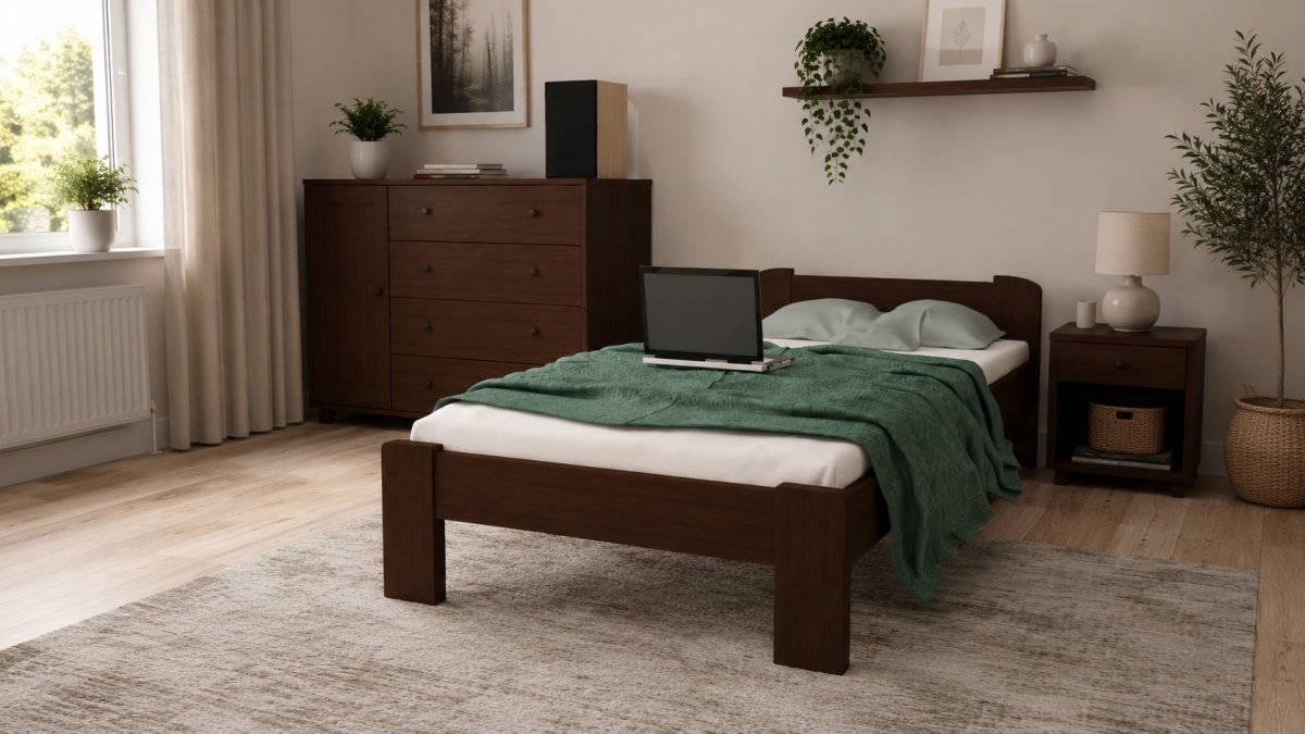 Posteľ z masívu Anetka 80 x 200 cm orech + rošt ZADARMO produkt