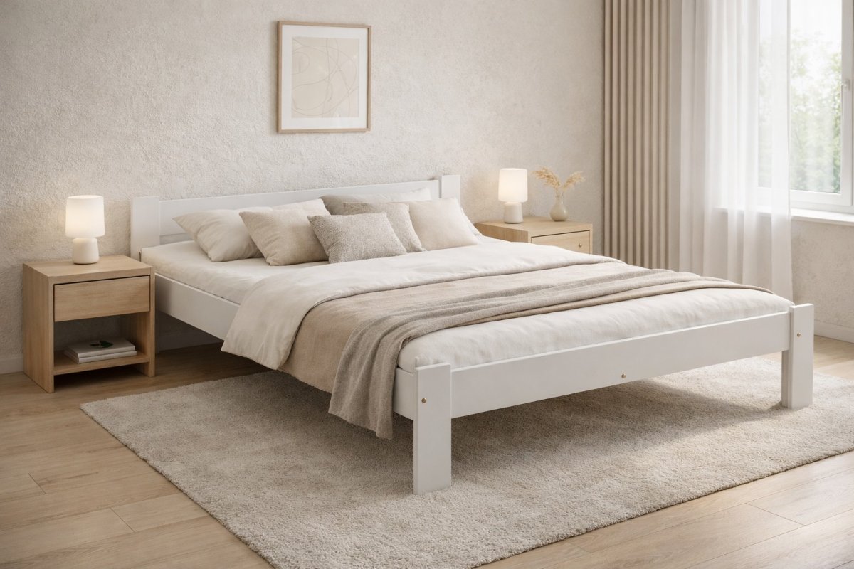 Posteľ z masívu Anetka 140 x 200 cm - BIELA + rošt ZADARMO produkt