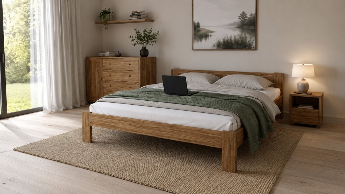 Posteľ z masívu Anetka 160 x 200 cm dub + rošt ZADARMO produkt