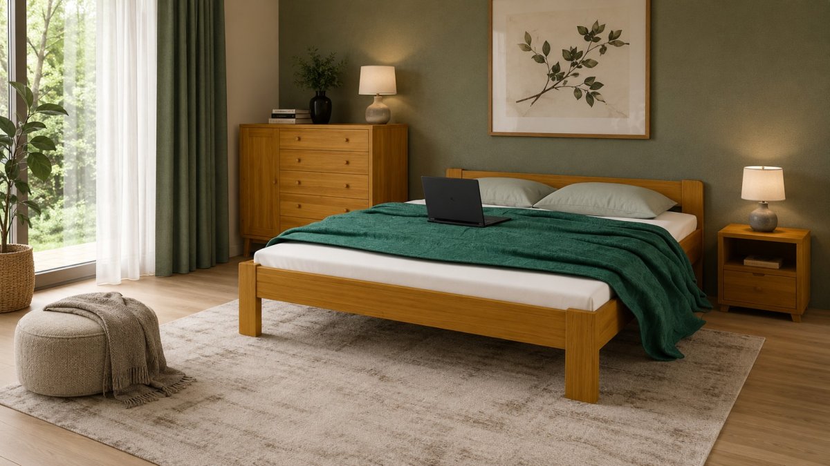 Posteľ z masívu Anetka 180 x 200 cm jelša + rošt ZADARMO produkt