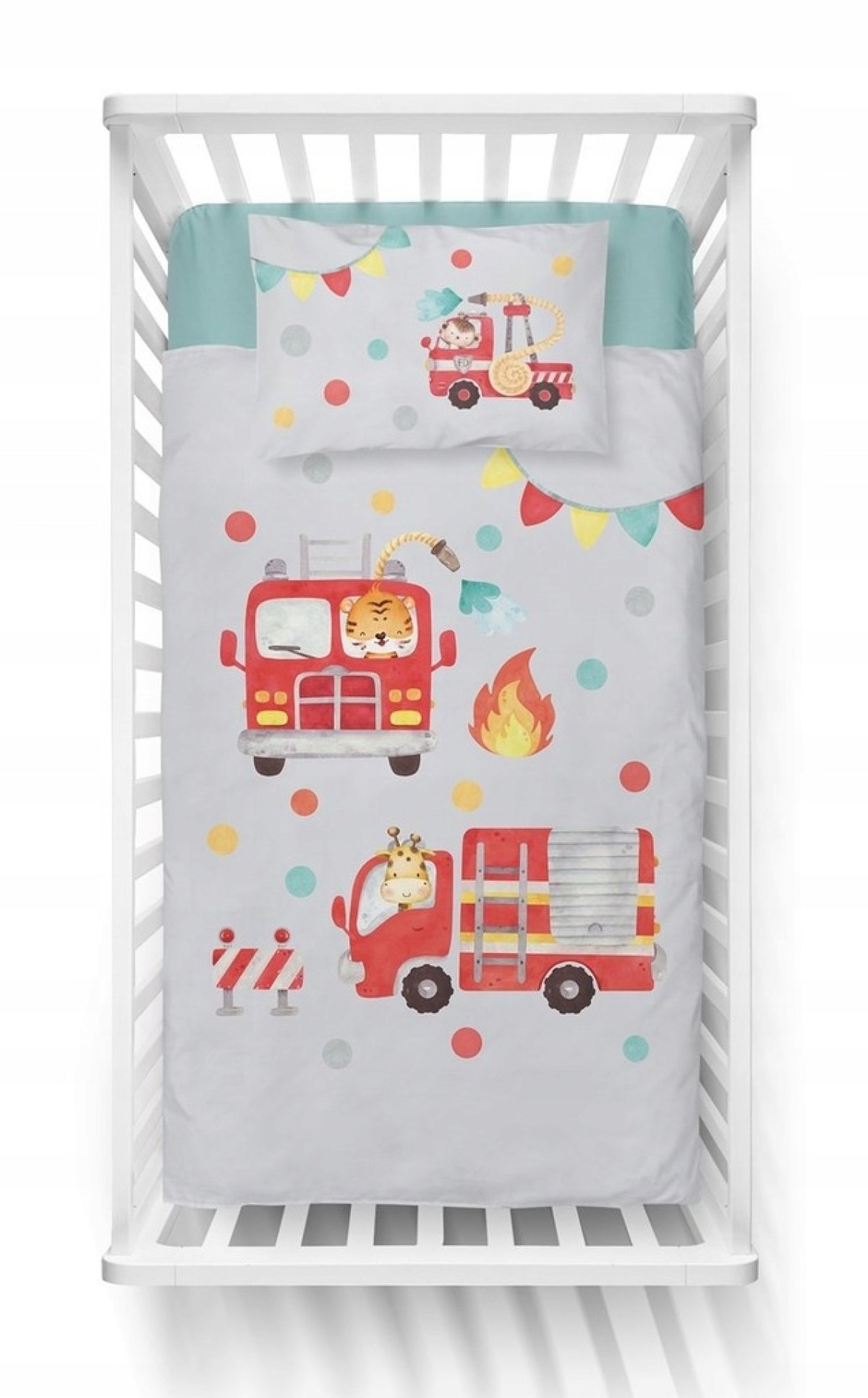 Obliečky do postieľky bambusové 135/100 cm - Hasiči produkt