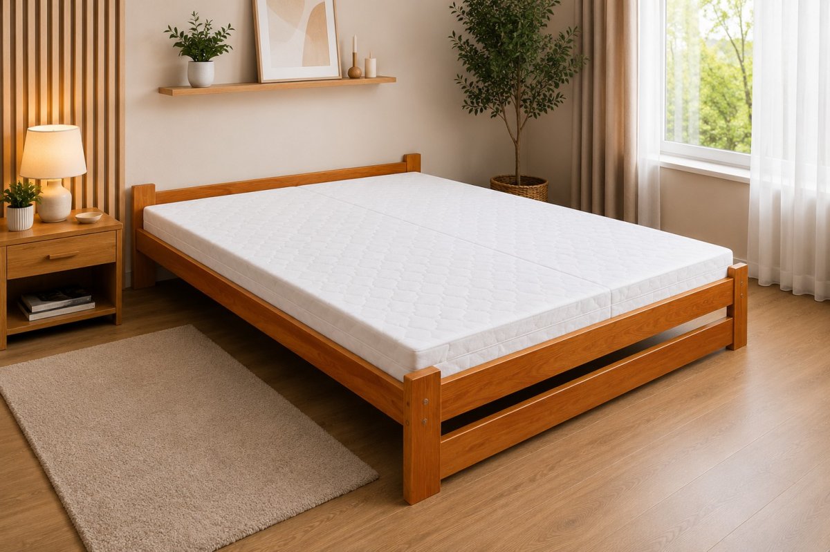 Zvýšená postel z masívu Halle 160x200 cm Jelša+ rošt ZADARMO produkt