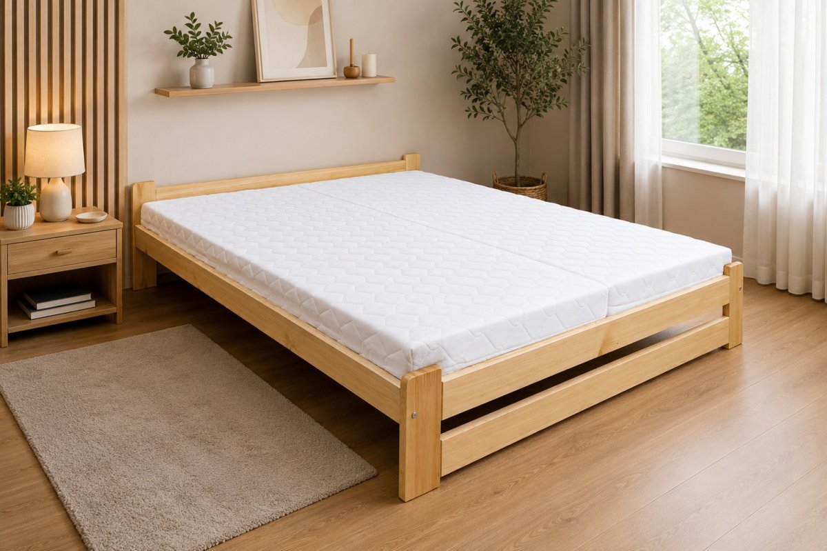 Zvýšená posteľ z masívu Halle 160x200 cm + rošt ZADARMO produkt