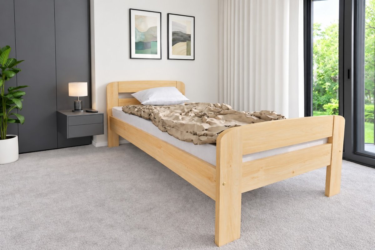 Posteľ z masívu borovice Bohdana 80x200 cm + rošt ZADARMO produkt