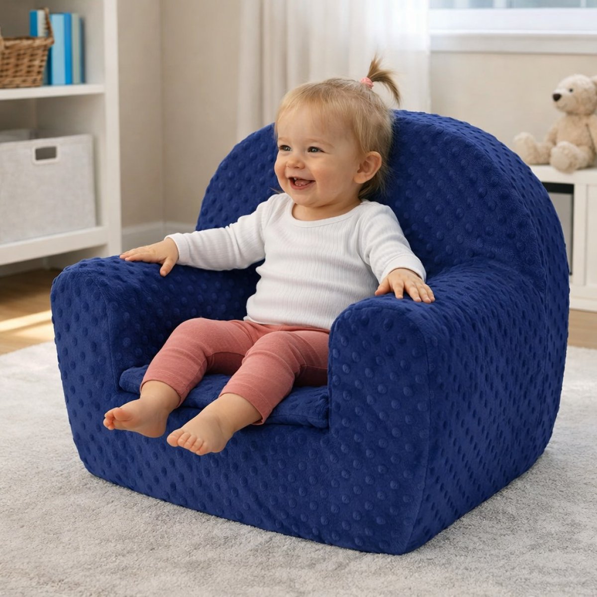 Detské kresielko - tmavo modrá produkt