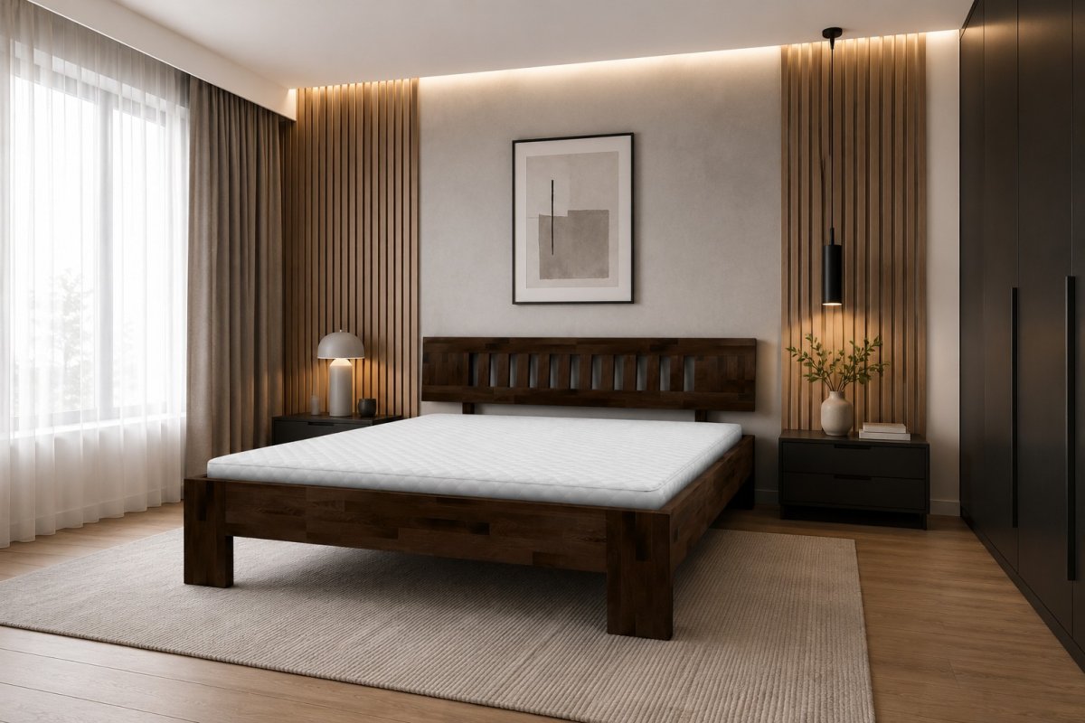 Posteľ LK1 120x200 cm - bukový masív o sile 4 cm + rošt ZADARMO produkt
