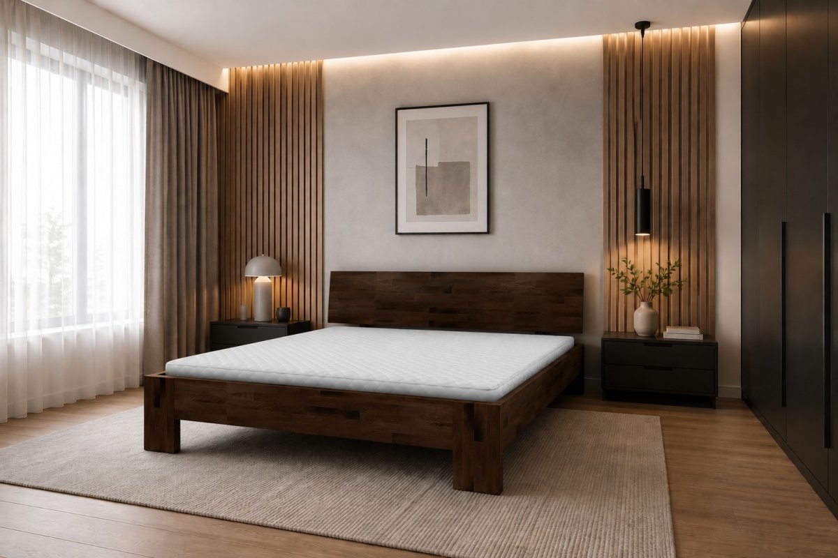 Posteľ LK2 140x200 cm - bukový masív o sile 4 cm + rošt ZADARMO produkt