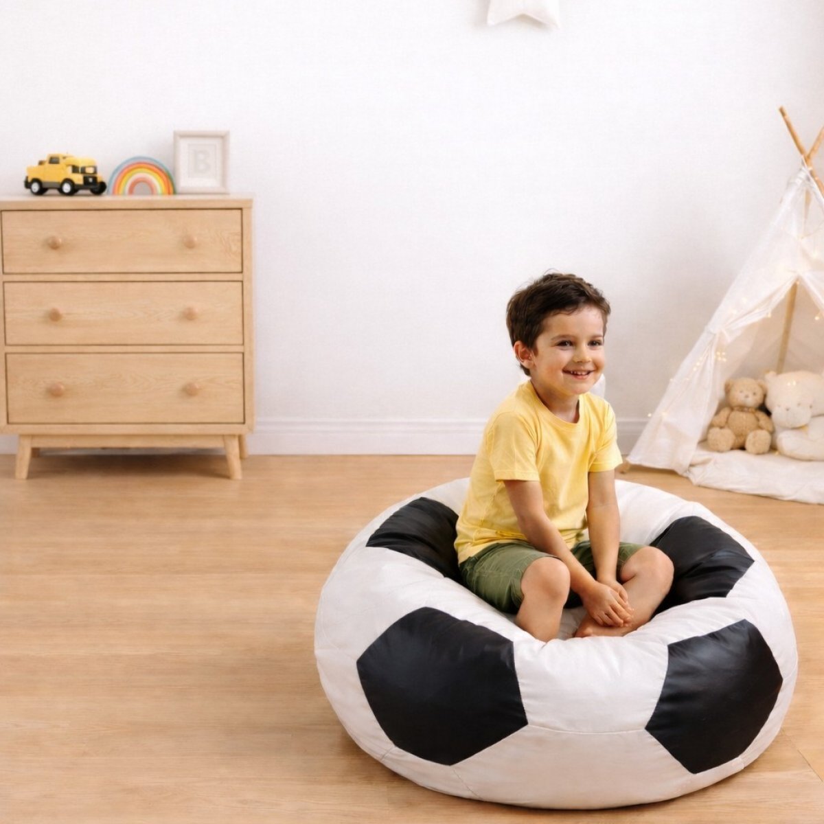 Sedací vak fotbalová lopta 450L, 100 cm XXL nr.12 produkt