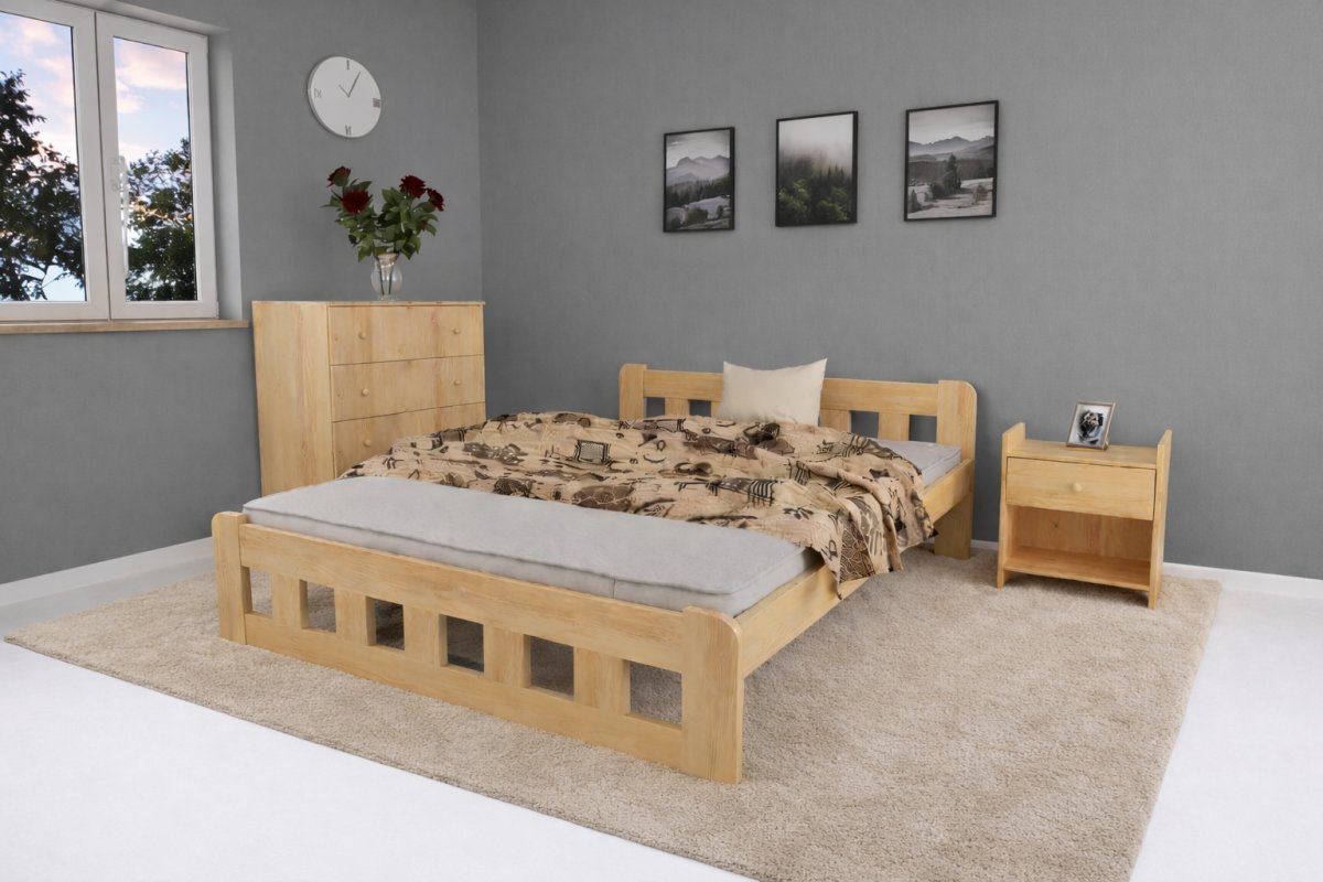 Zvýšená posteľ z masívu Nika 120x200 cm + rošt ZADARMO produkt