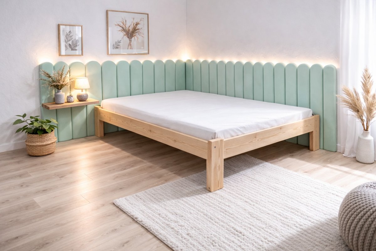 Čalúnený panel Plot 5 cm - mätová 15 produkt