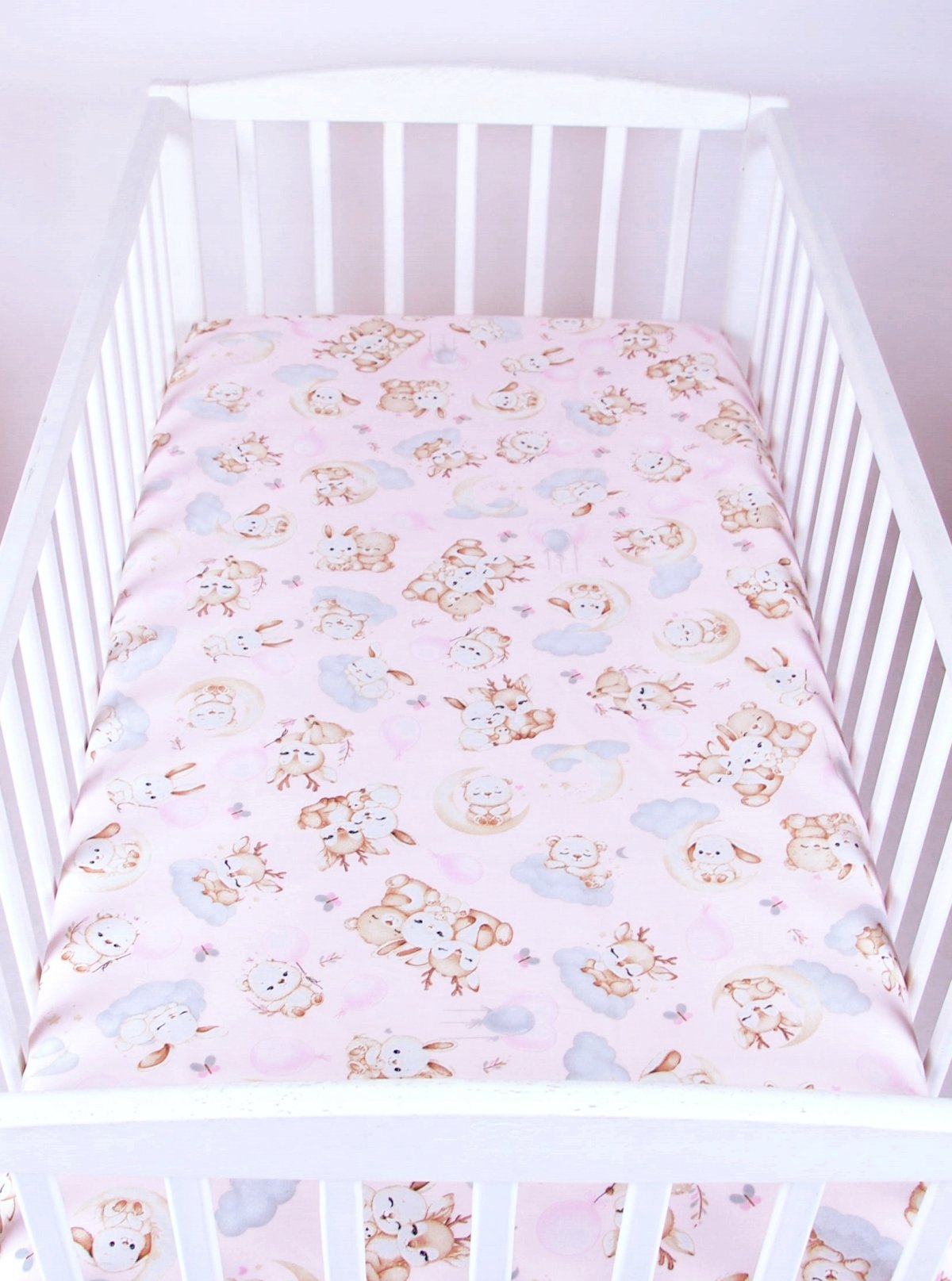 Plachta bavlnené s gumkou 120/60 cm - maznáčikovia ružoví produkt