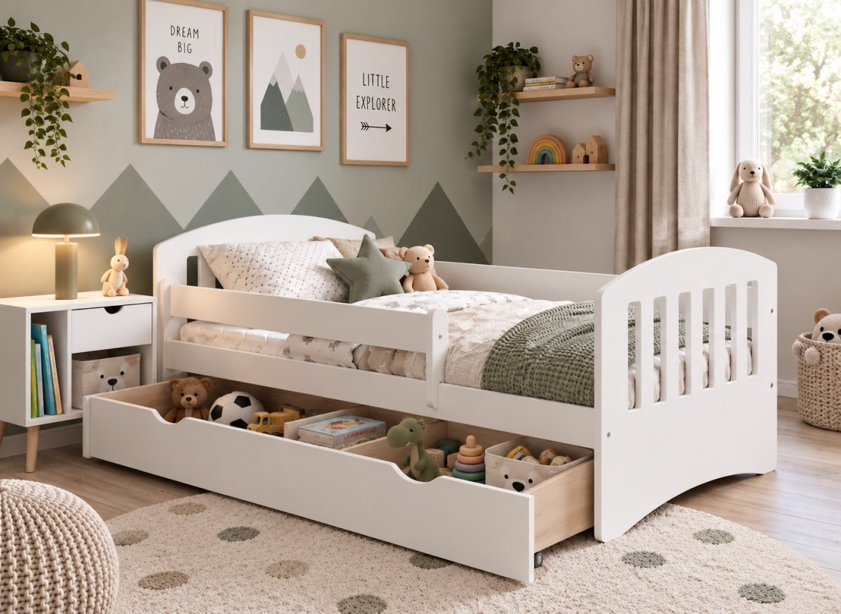 Postel Róza 180/80 cm + zásuvka + rošt produkt