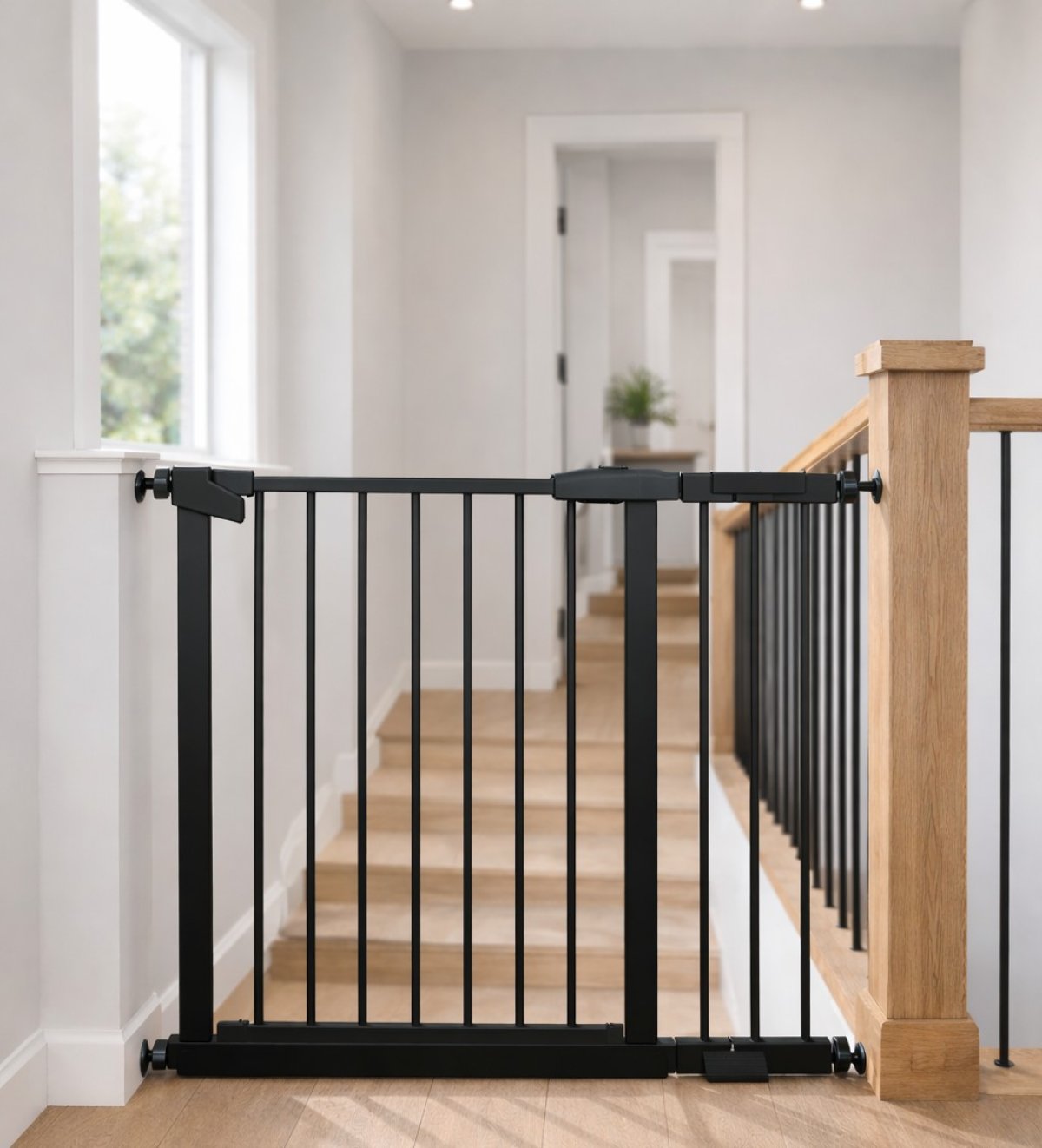 Zábrana Pupyhou 70-77 cm - dvere/schody / čierna produkt