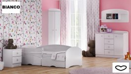 Posteľ Bianco N23SB 200/90 cm biela + matraca + zásuvka produkt