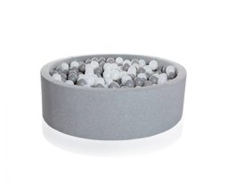 Suchý bazén 90x40 cm + 200 loptičiek  šedý produkt