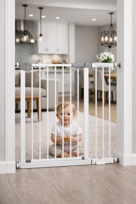 Zábrana Pupyhou 111-118 cm - dvere/schody - biela produkt