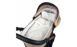 Set vankúš a deka do kočíka z bouclé - ecru produkt