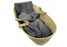 Set vankúš a deka do kočíka z bouclé - šedá produkt