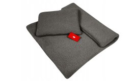 Set vankúš a deka do kočíka z bouclé - šedá produkt