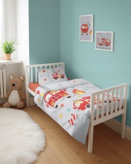 Obliečky do postieľky bambusové 135/100 cm - Hasiči produkt