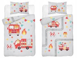 Obliečky do postieľky bambusové 135/100 cm - Hasiči produkt