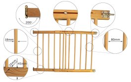 Zábrana dvere, schody 52-72 cm výška - 68 cm N1 produkt