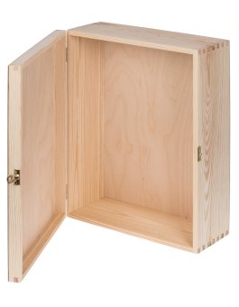 Prírodná drevená krabička so zámkom - 40x30 cm produkt