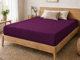 Froté prestieradlo s gumkou ECONOMY 160/200 cm - slivka produkt