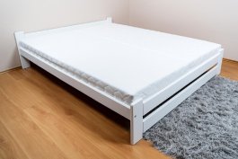 Zvýšená postel z masívu Halle biela 140x200 cm + rošt ZADARMO produkt