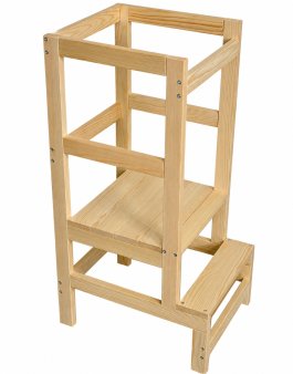 Drevená učiaca veža pre deti - 3v1 produkt