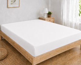 Jersey plachta s gumkou 160/200 cm ECONOMY - biela produkt