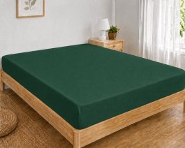 Jersey plachta s gumkou 90/200 cm ECONOMY - fľaškovo zelená produkt