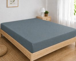 Jersey plachta s gumkou 140/200 cm ECONOMY - šedá produkt