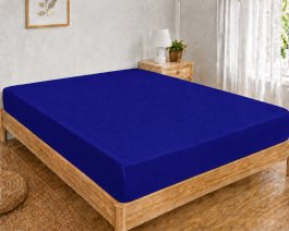 Jersey plachta s gumkou 140/200 cm ECONOMY - tmavo modrá produkt