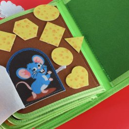 Interaktívna vzdelávacia kniha pre deti (Quiet Book – farma, zvieratká, aktivity) produkt