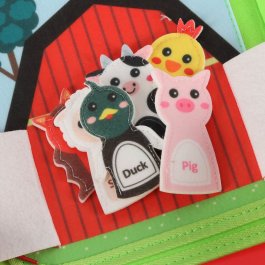 Interaktívna vzdelávacia kniha pre deti (Quiet Book – farma, zvieratká, aktivity) produkt