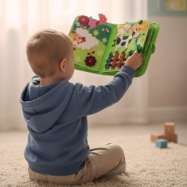 Interaktívna vzdelávacia kniha pre deti (Quiet Book – farma, zvieratká, aktivity) produkt