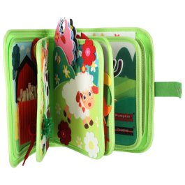 Interaktívna vzdelávacia kniha pre deti (Quiet Book – farma, zvieratká, aktivity) produkt