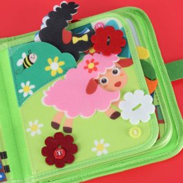 Interaktívna vzdelávacia kniha pre deti (Quiet Book – farma, zvieratká, aktivity) produkt