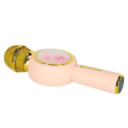 Detský karaoke mikrofón s Bluetooth, LED svetlami a motívom zajačika produkt
