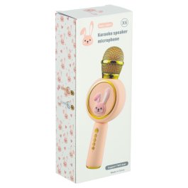 Detský karaoke mikrofón s Bluetooth, LED svetlami a motívom zajačika produkt
