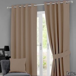 Záves 140/250 cm - latte s oky produkt