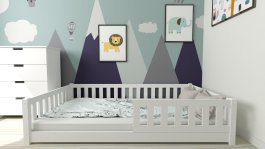 Posteľ Montessori Matylda 120x200 cm - BIELA + rošt ZADARMO produkt