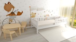 Posteľ Montessori Matylda 90x200 cm - BIELA + rošt ZADARMO produkt