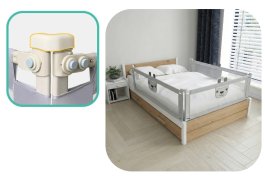 Zábrana na postel Méďa - 180 cm šedá produkt