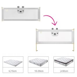 Zábrana na postel Méďa - 200 cm šedá produkt