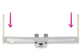 Zábrana na postel Méďa - 200 cm šedá produkt